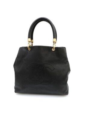 Chanel Caviar CC Logo Tote Bag